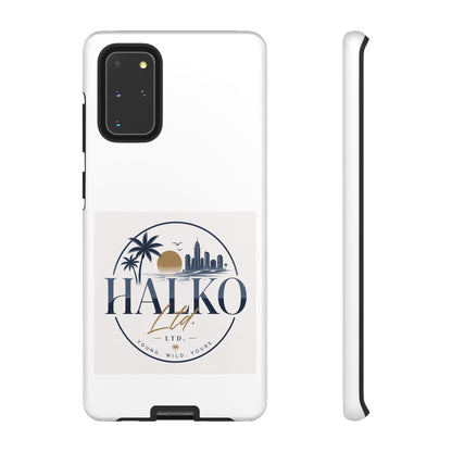 Halko Beach Skyline Phone Case — Sunset Palm Tropical Protective Cover