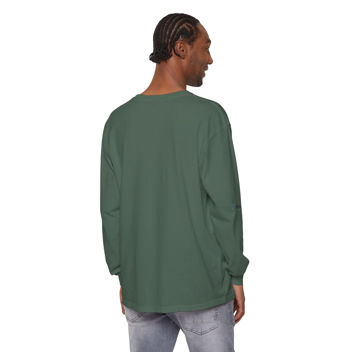 Retro Beach Graphic Long Sleeve T-Shirt — Halko LTD Coastal Sunset Design