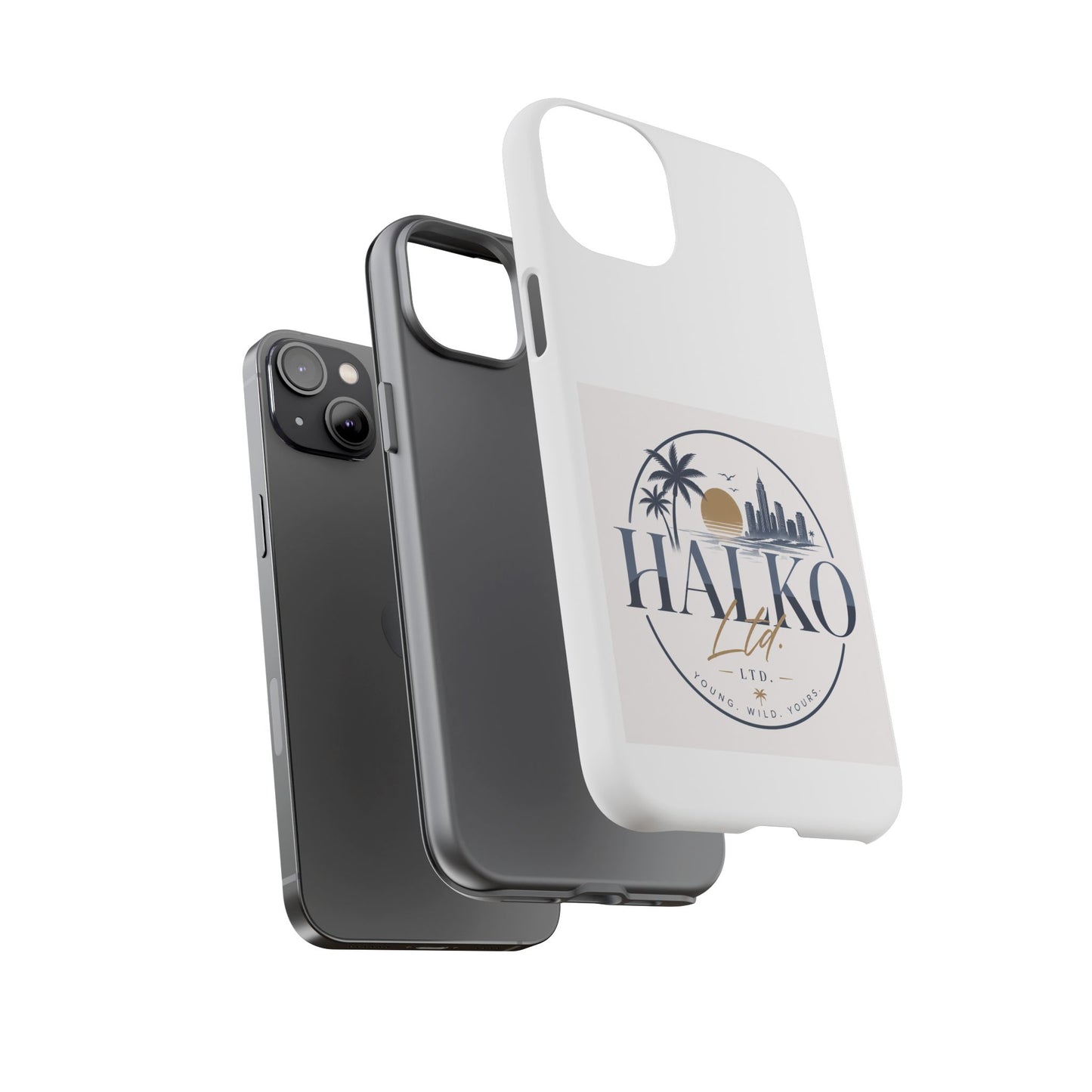 Halko Beach Skyline Phone Case — Sunset Palm Tropical Protective Cover