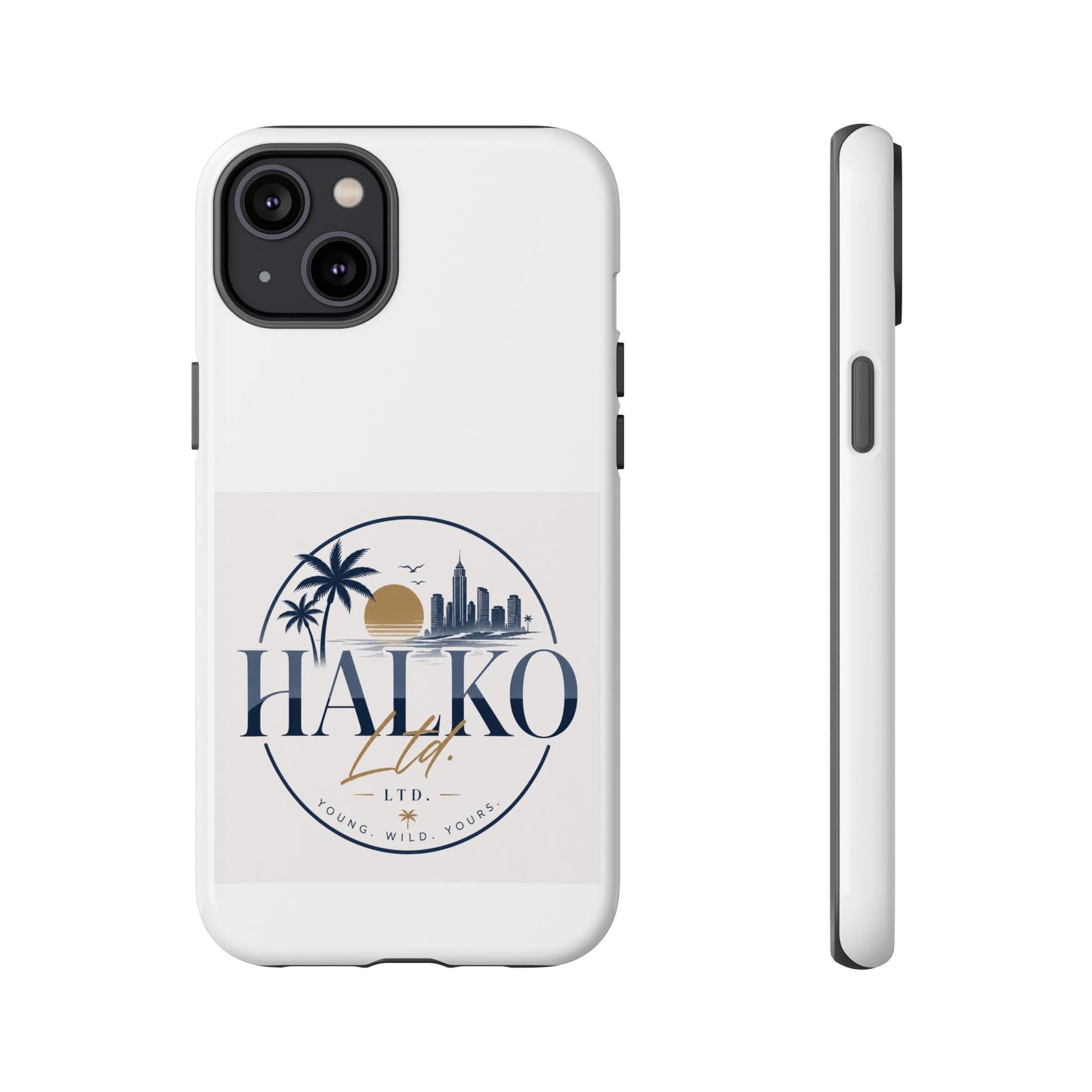 Halko Beach Skyline Phone Case — Sunset Palm Tropical Protective Cover
