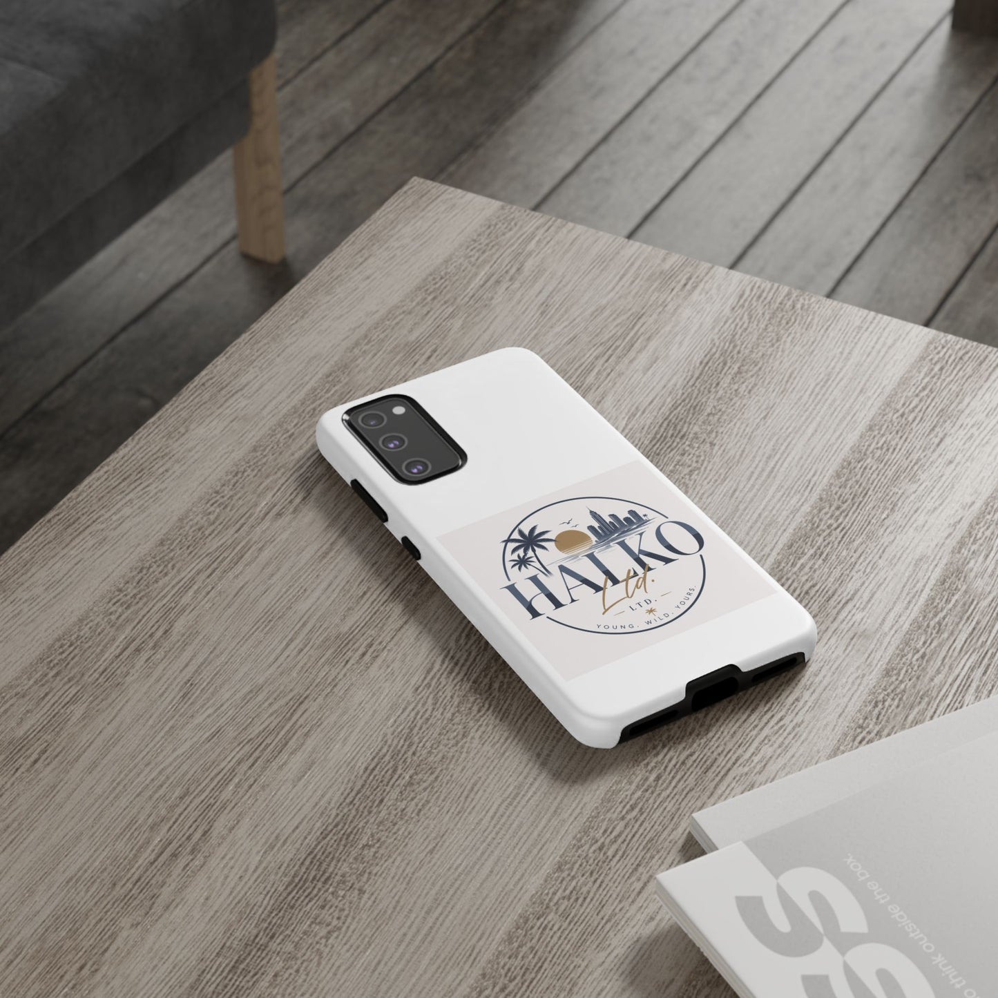 Halko Beach Skyline Phone Case — Sunset Palm Tropical Protective Cover