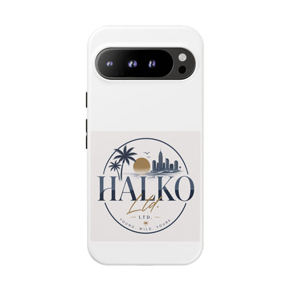 Halko Beach Skyline Phone Case — Sunset Palm Tropical Protective Cover