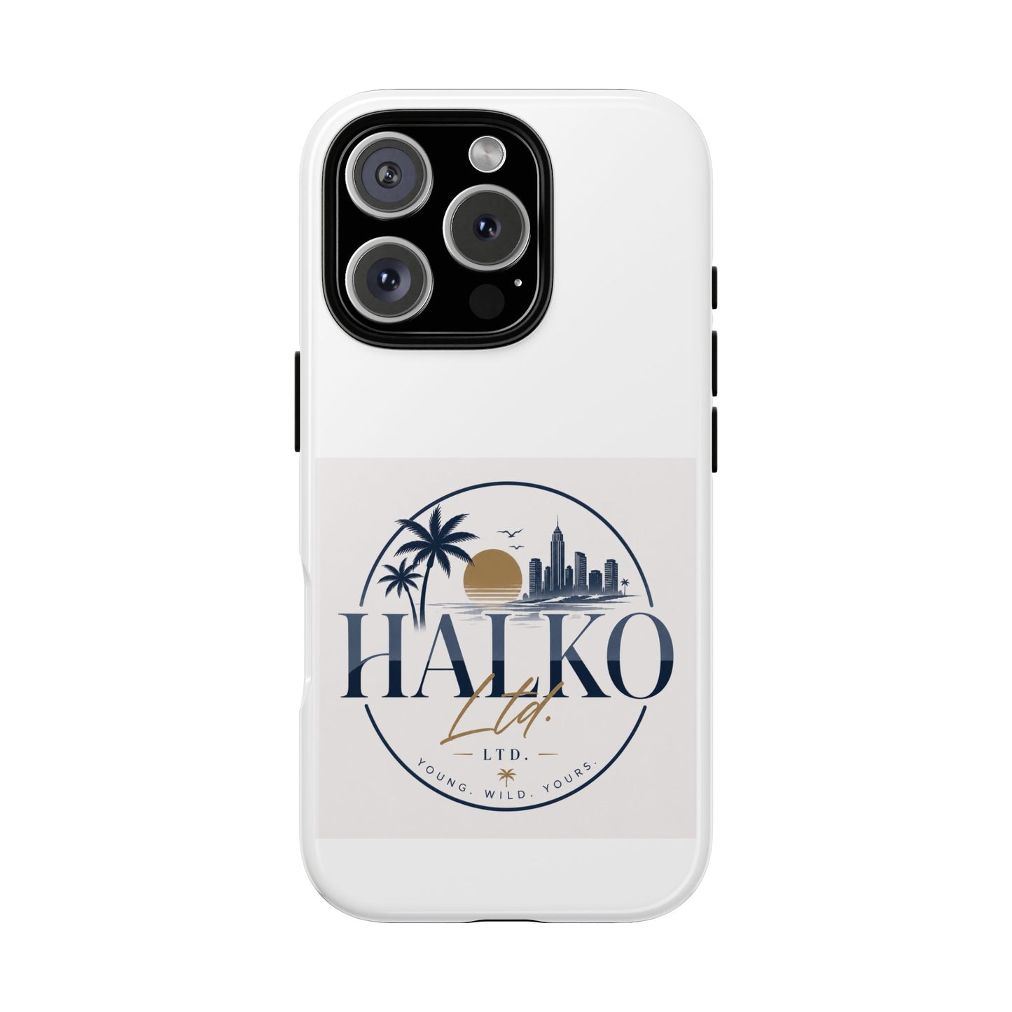 Halko Beach Skyline Phone Case — Sunset Palm Tropical Protective Cover