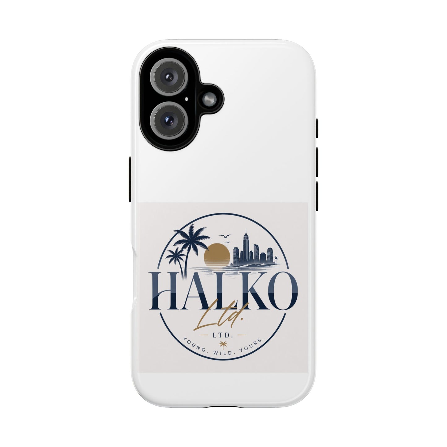 Halko Beach Skyline Phone Case — Sunset Palm Tropical Protective Cover
