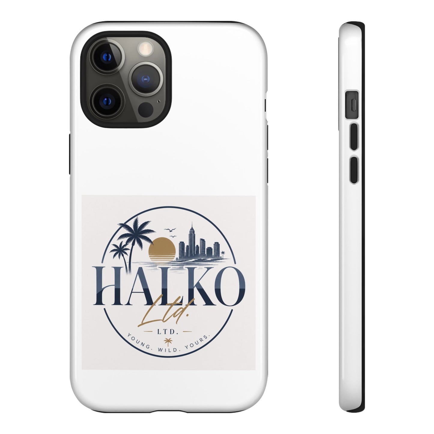 Halko Beach Skyline Phone Case — Sunset Palm Tropical Protective Cover