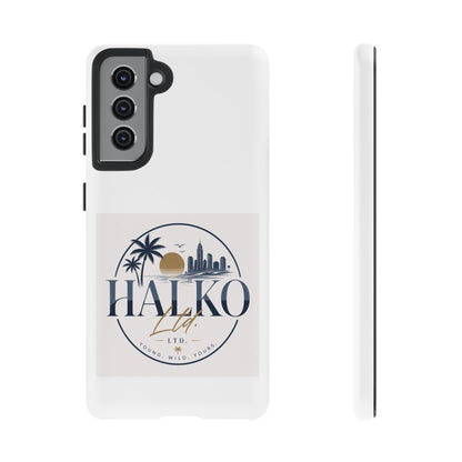 Halko Beach Skyline Phone Case — Sunset Palm Tropical Protective Cover