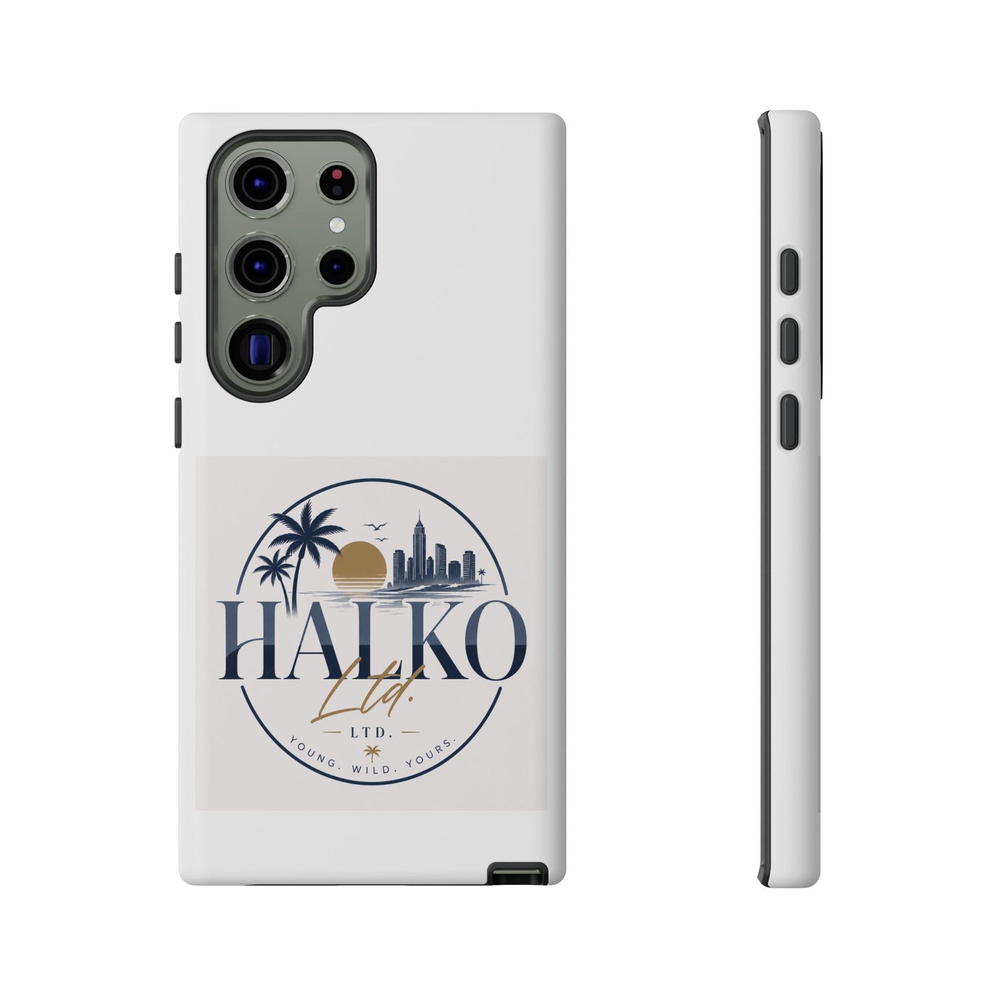 Halko Beach Skyline Phone Case — Sunset Palm Tropical Protective Cover