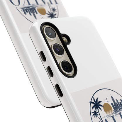 Halko Beach Skyline Phone Case — Sunset Palm Tropical Protective Cover