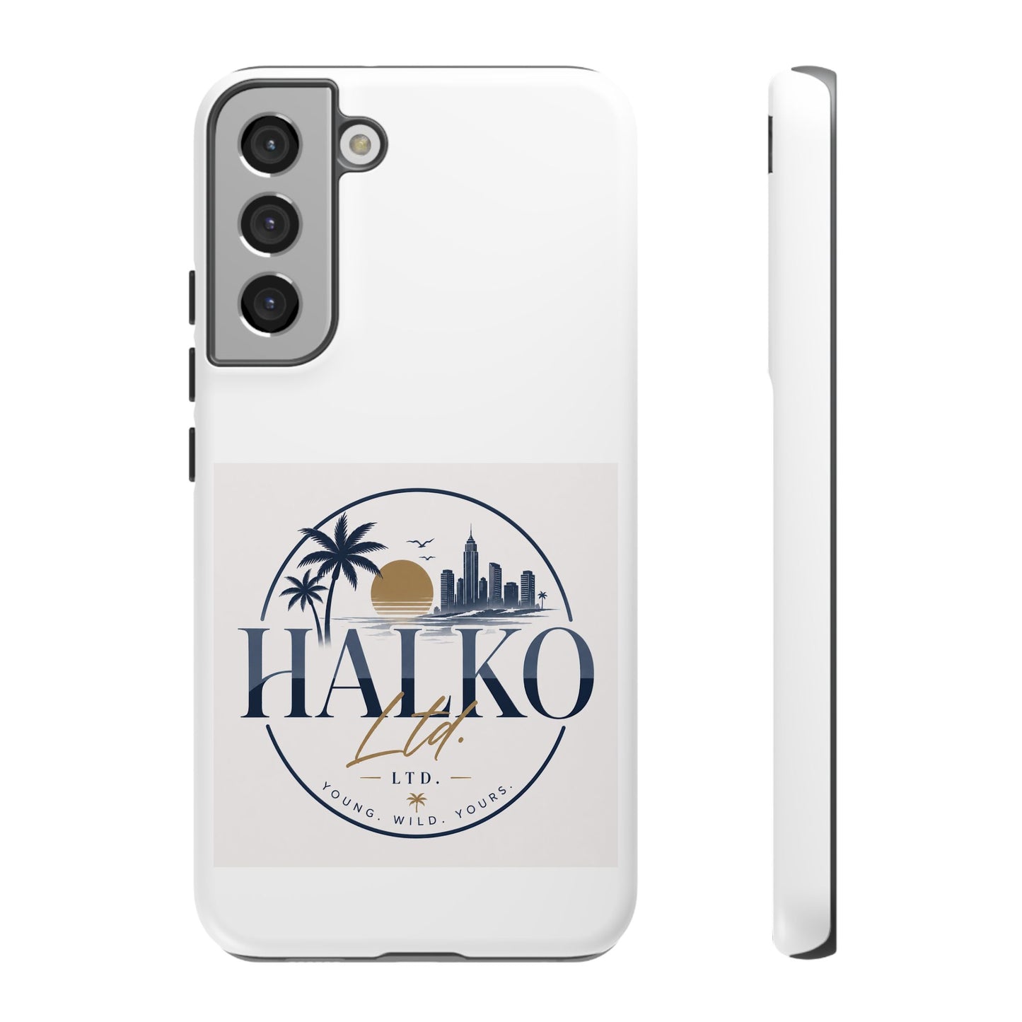 Halko Beach Skyline Phone Case — Sunset Palm Tropical Protective Cover