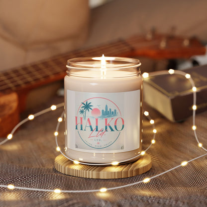 Haliko Life Scented Soy Candle — 9oz Tropical Sunset Aromatherapy Jar