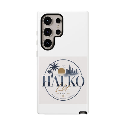 Halko Beach Skyline Phone Case — Sunset Palm Tropical Protective Cover