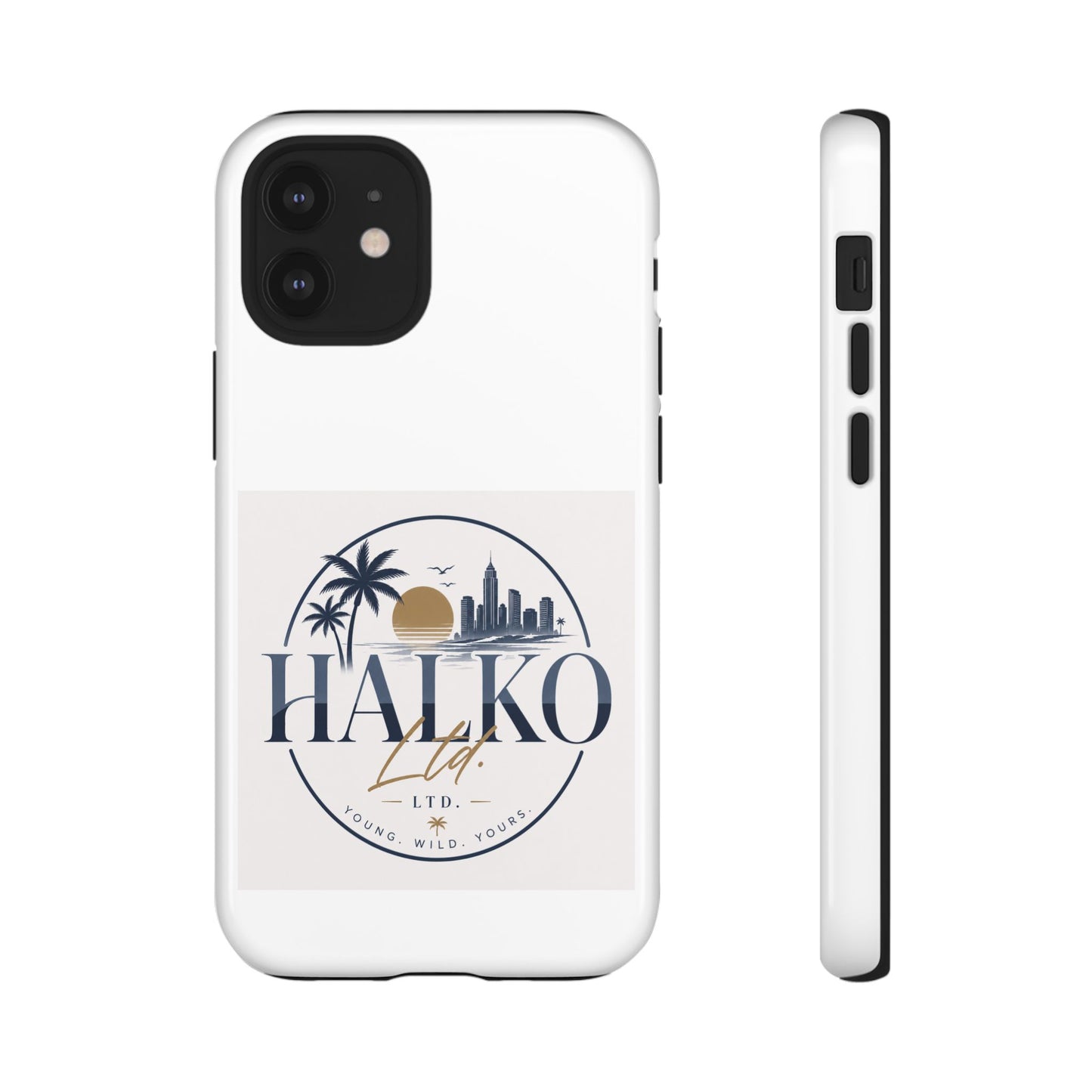 Halko Beach Skyline Phone Case — Sunset Palm Tropical Protective Cover