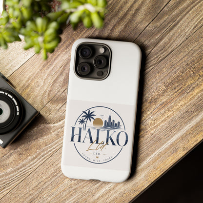 Halko Beach Skyline Phone Case — Sunset Palm Tropical Protective Cover