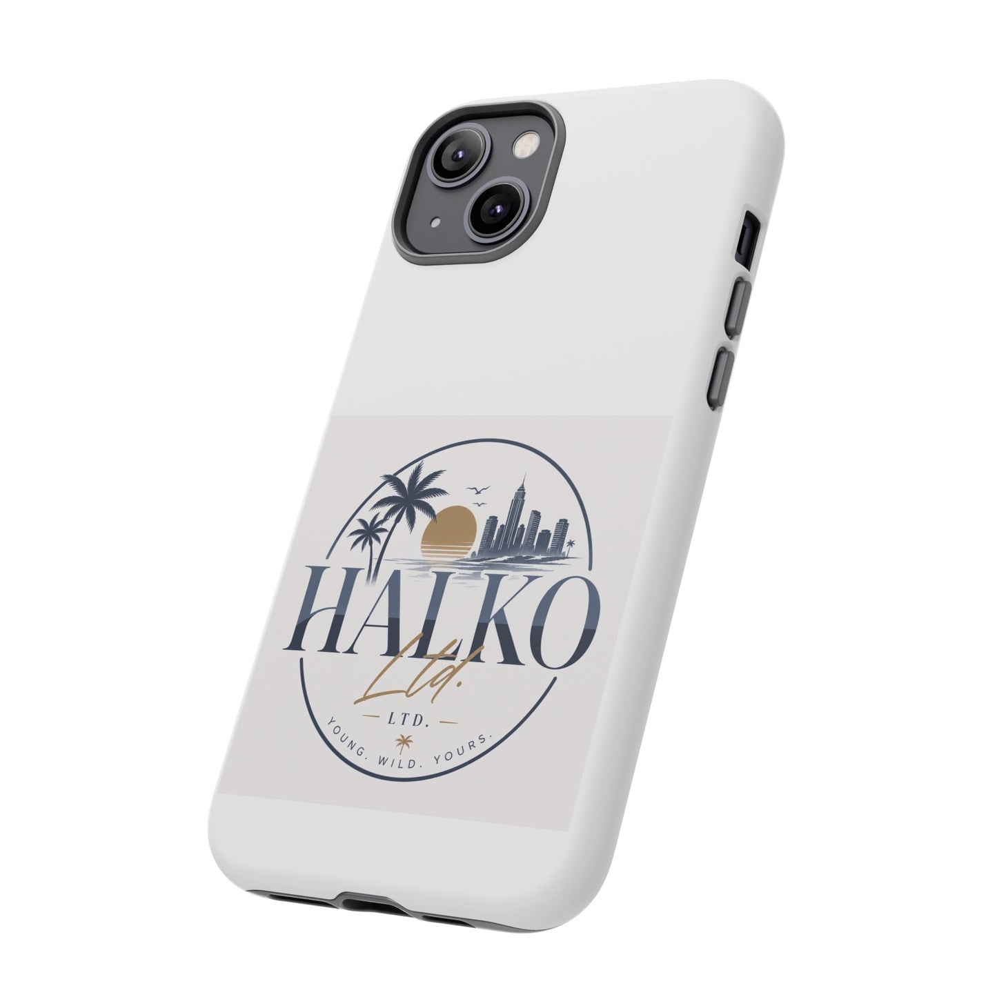 Halko Beach Skyline Phone Case — Sunset Palm Tropical Protective Cover
