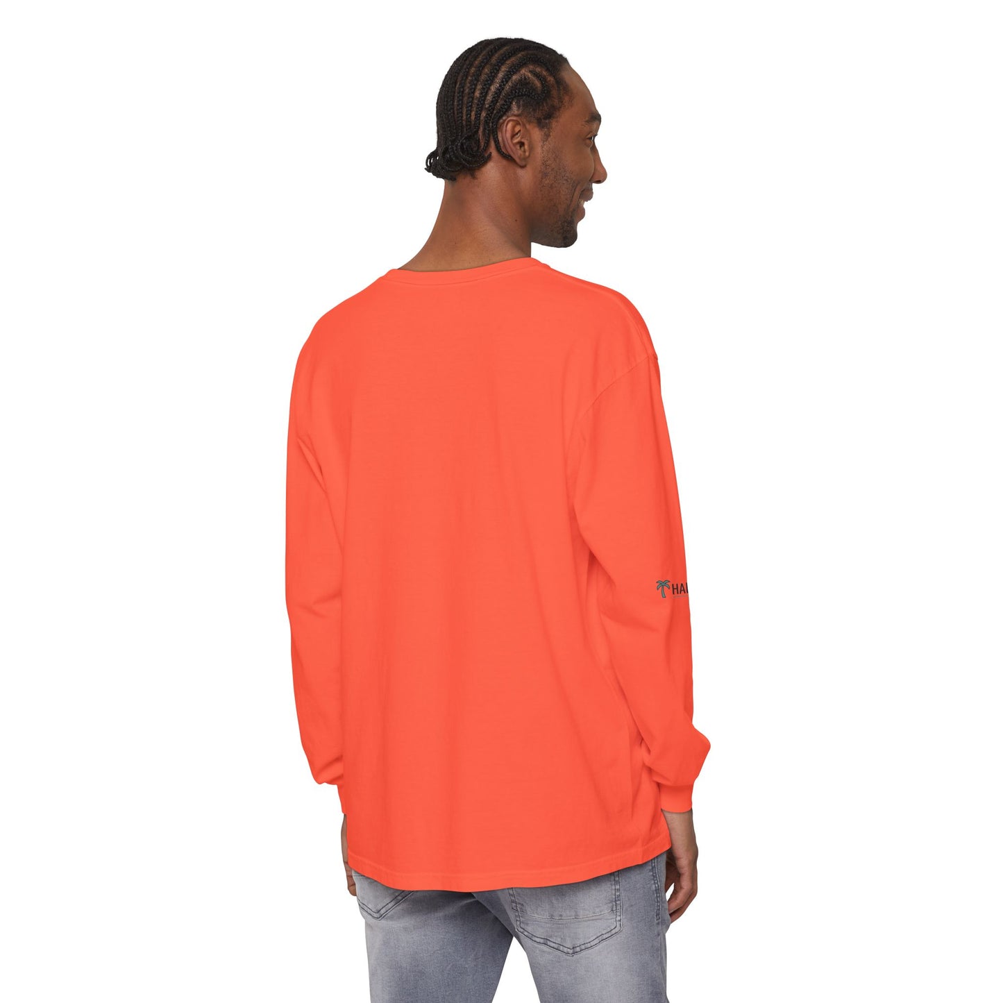 Retro Beach Graphic Long Sleeve T-Shirt — Halko LTD Coastal Sunset Design