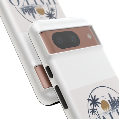 Halko Beach Skyline Phone Case — Sunset Palm Tropical Protective Cover