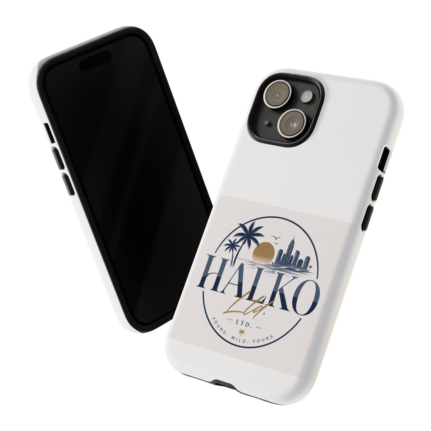 Halko Beach Skyline Phone Case — Sunset Palm Tropical Protective Cover