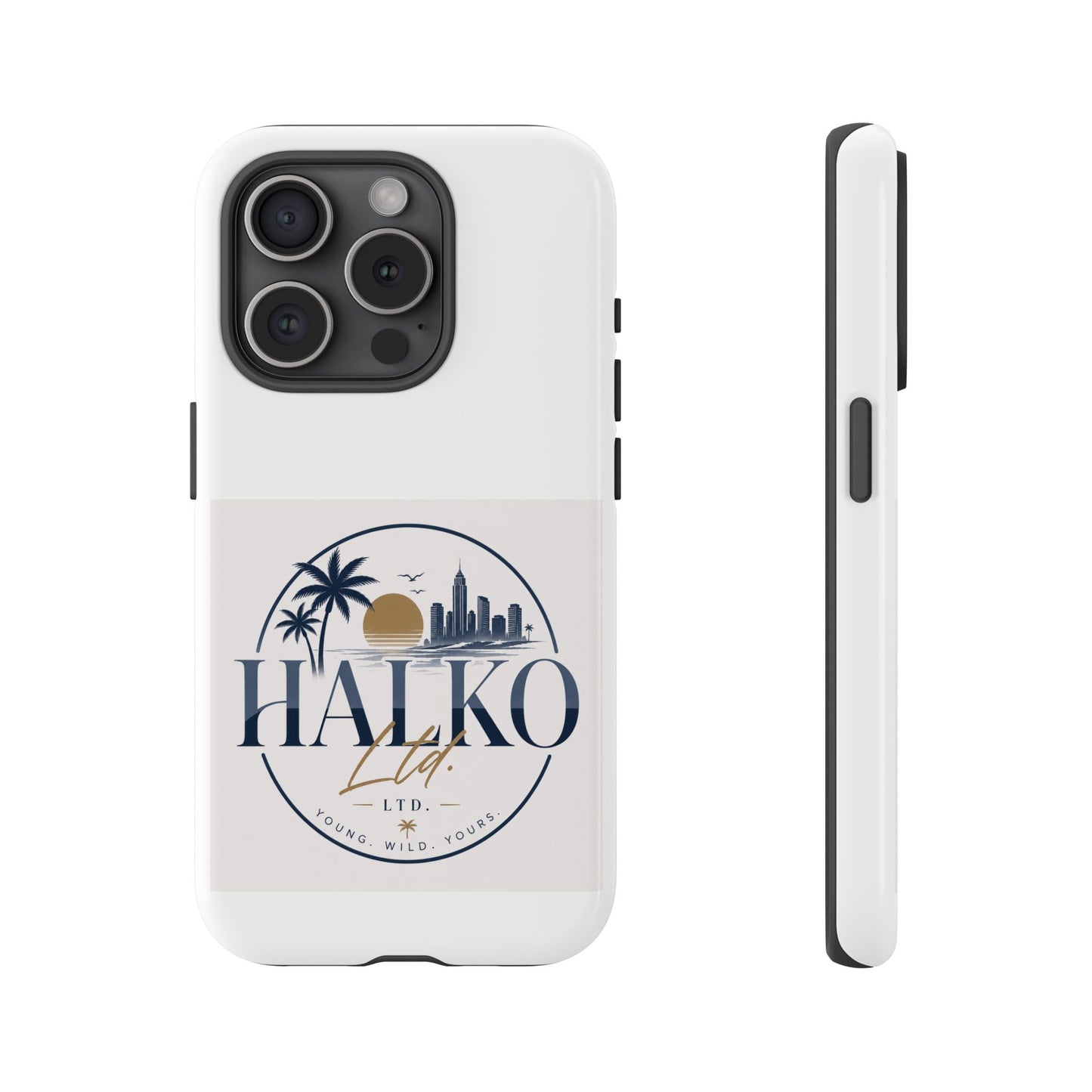 Halko Beach Skyline Phone Case — Sunset Palm Tropical Protective Cover