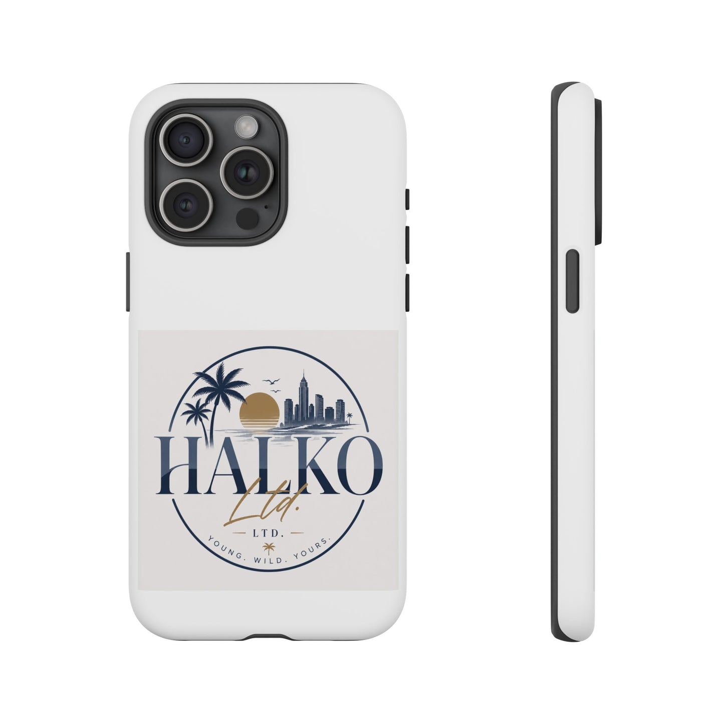 Halko Beach Skyline Phone Case — Sunset Palm Tropical Protective Cover