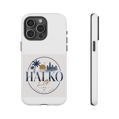 Halko Beach Skyline Phone Case — Sunset Palm Tropical Protective Cover