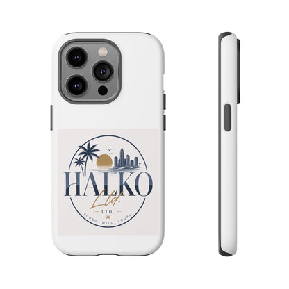 Halko Beach Skyline Phone Case — Sunset Palm Tropical Protective Cover