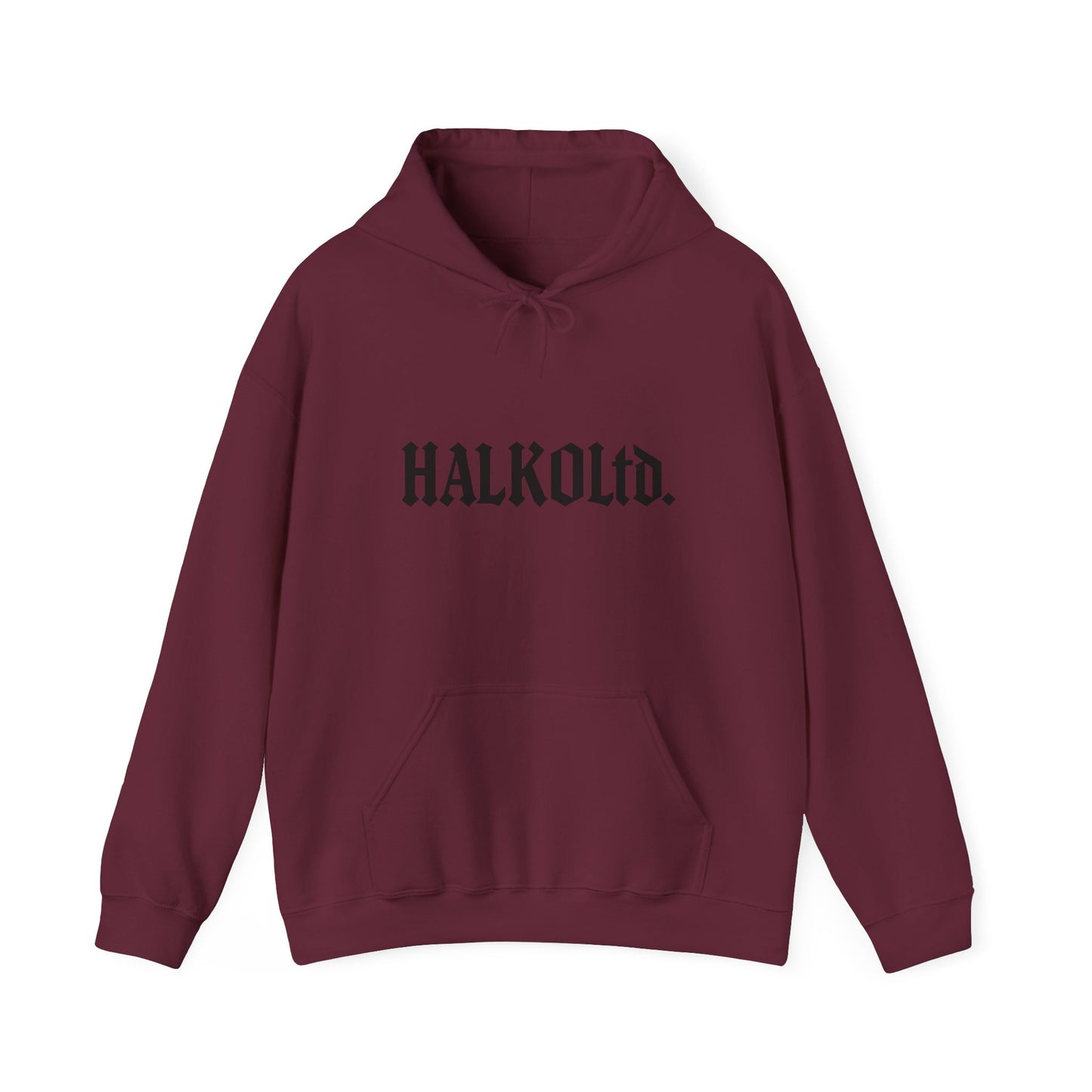 HalkoLtd. Logo Hoodie — Minimal Gothic Streetwear Pullover