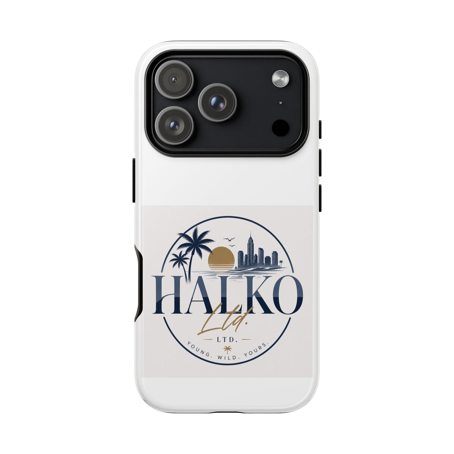 Halko Beach Skyline Phone Case — Sunset Palm Tropical Protective Cover
