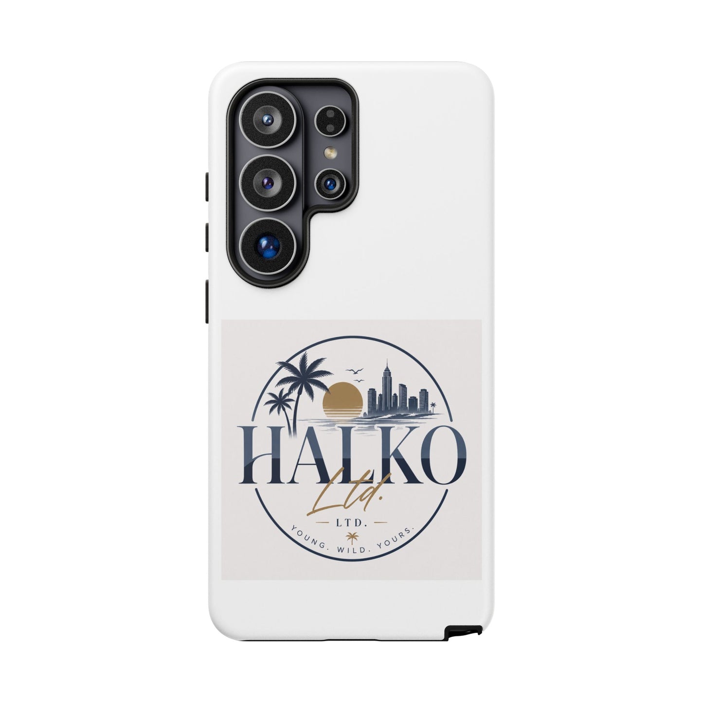 Halko Beach Skyline Phone Case — Sunset Palm Tropical Protective Cover