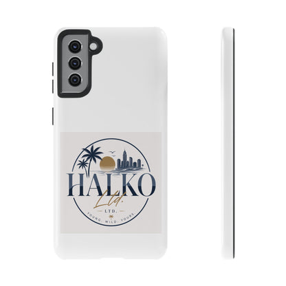 Halko Beach Skyline Phone Case — Sunset Palm Tropical Protective Cover