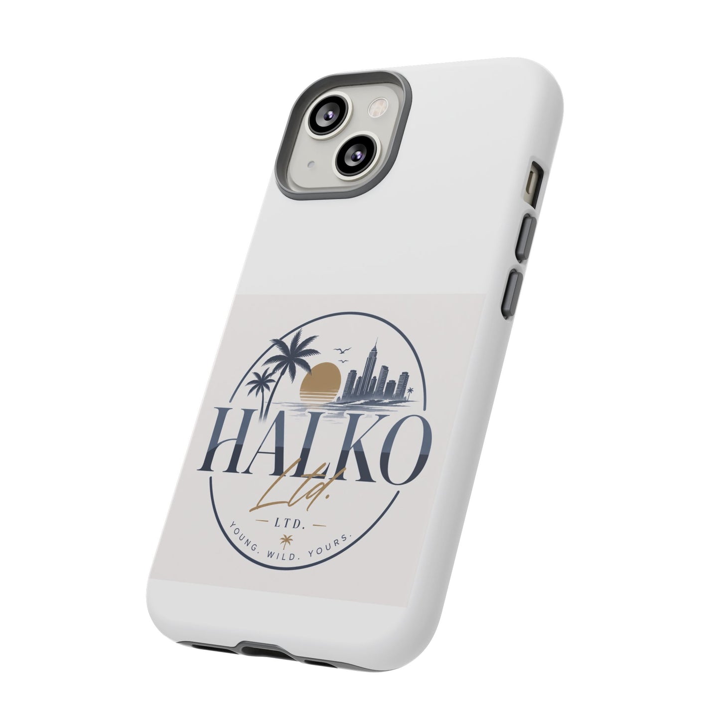 Halko Beach Skyline Phone Case — Sunset Palm Tropical Protective Cover