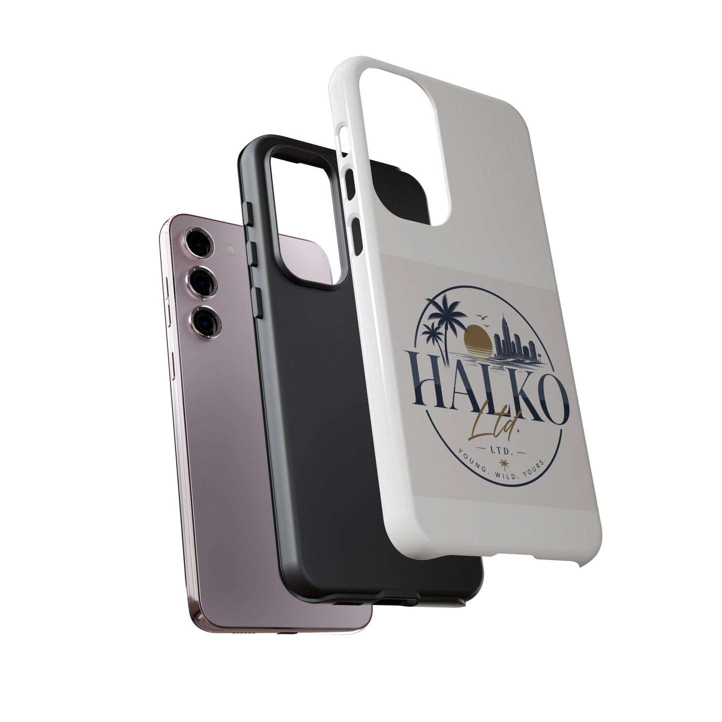Halko Beach Skyline Phone Case — Sunset Palm Tropical Protective Cover
