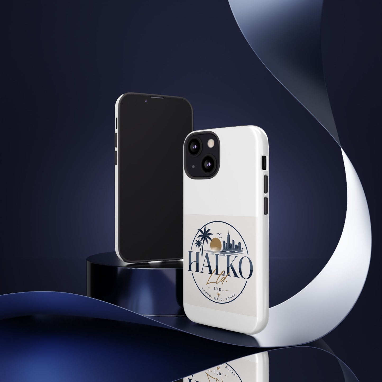 Halko Beach Skyline Phone Case — Sunset Palm Tropical Protective Cover