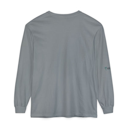 Retro Beach Graphic Long Sleeve T-Shirt — Halko LTD Coastal Sunset Design