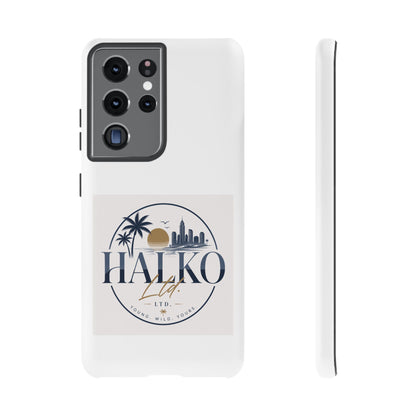 Halko Beach Skyline Phone Case — Sunset Palm Tropical Protective Cover