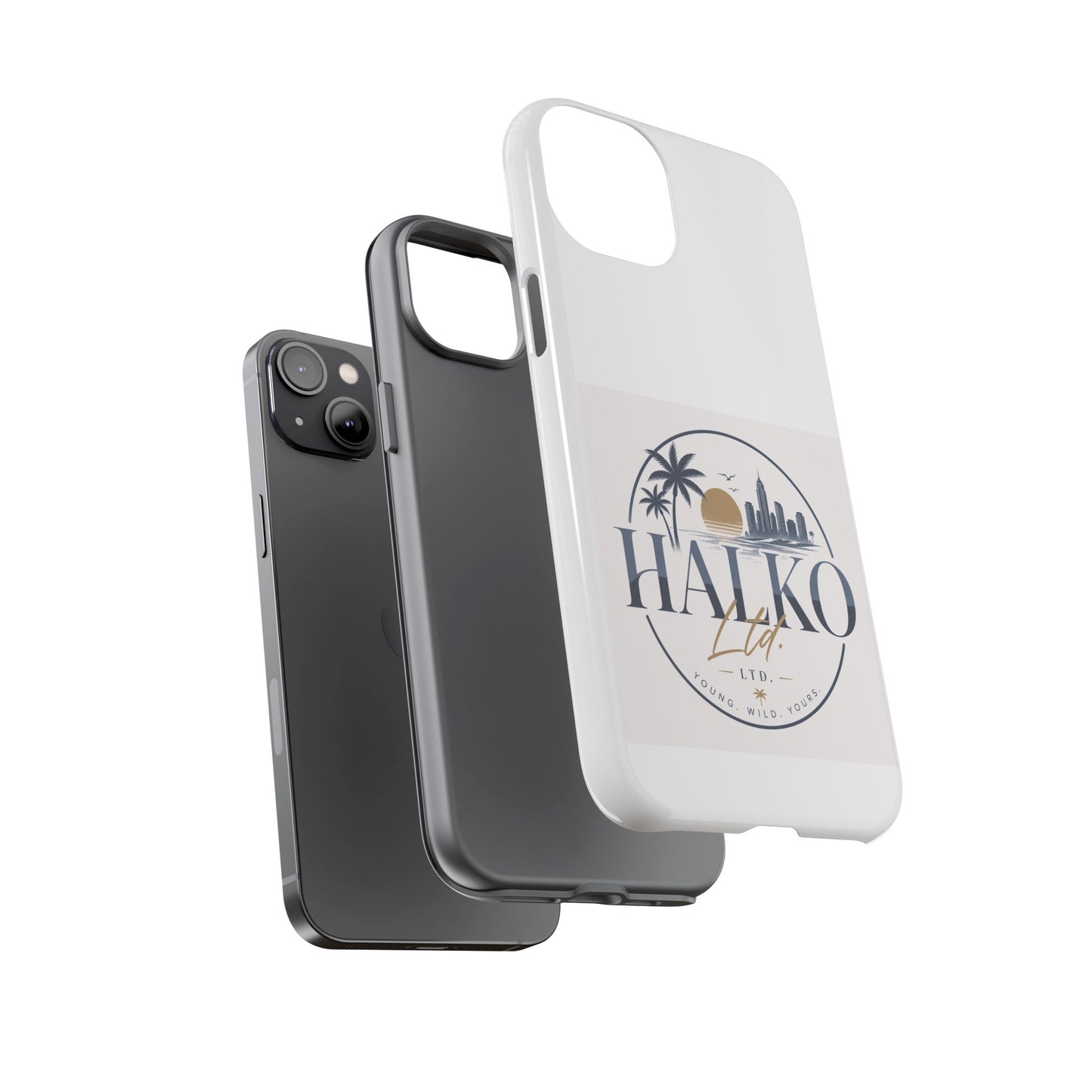 Halko Beach Skyline Phone Case — Sunset Palm Tropical Protective Cover