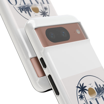 Halko Beach Skyline Phone Case — Sunset Palm Tropical Protective Cover