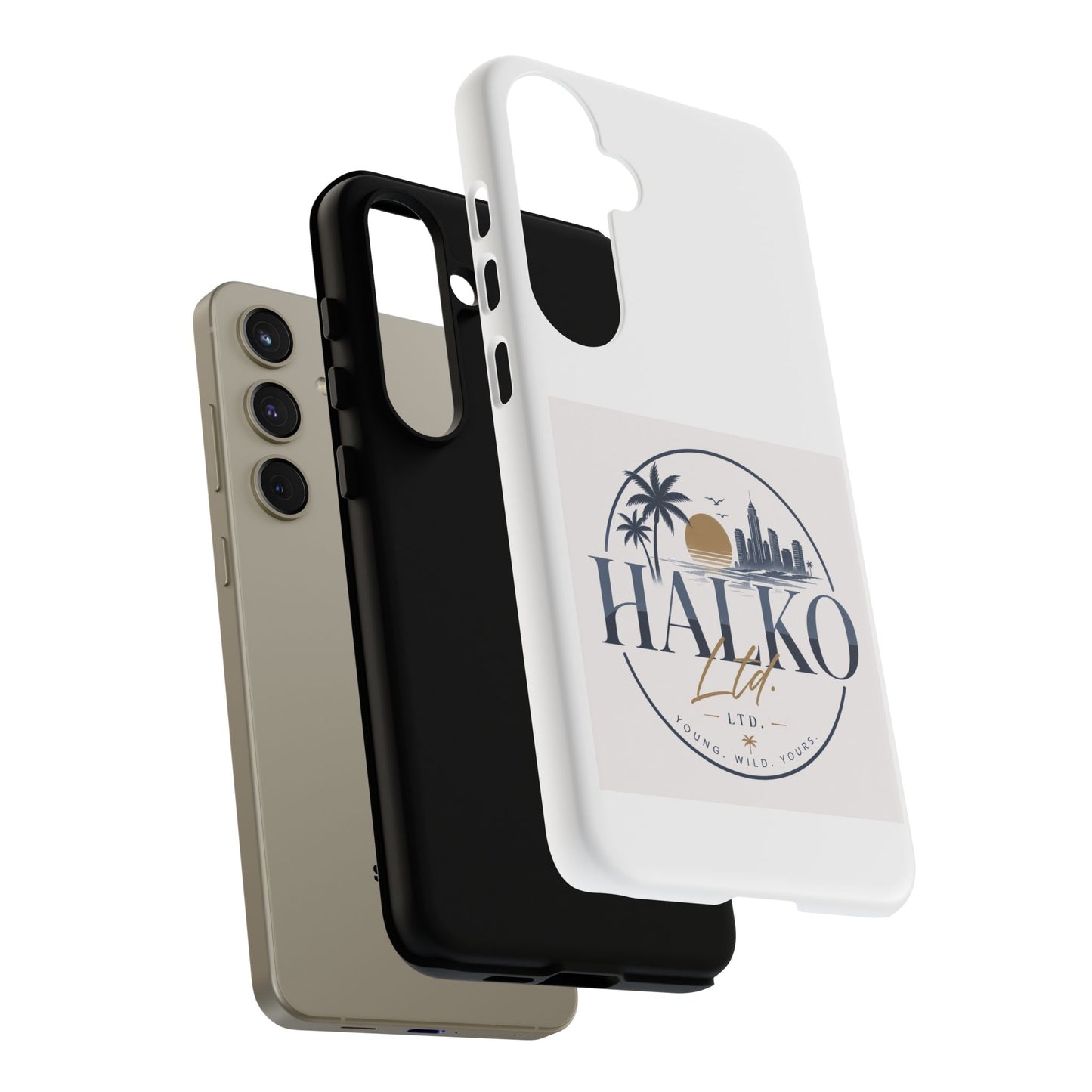 Halko Beach Skyline Phone Case — Sunset Palm Tropical Protective Cover