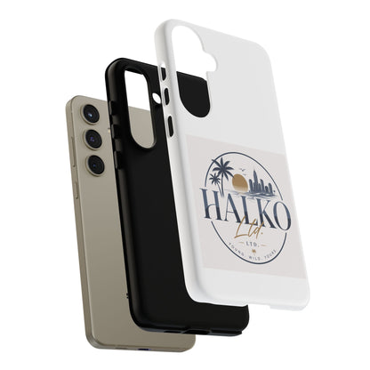 Halko Beach Skyline Phone Case — Sunset Palm Tropical Protective Cover