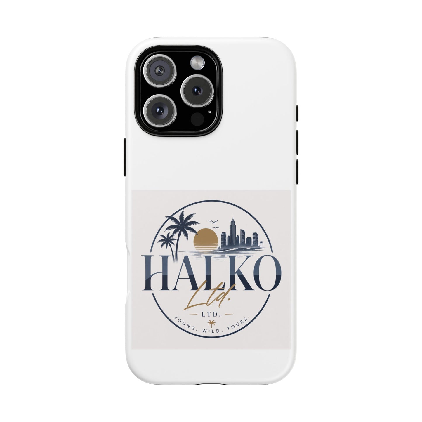 Halko Beach Skyline Phone Case — Sunset Palm Tropical Protective Cover