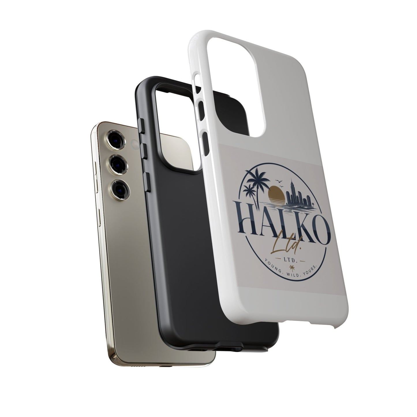 Halko Beach Skyline Phone Case — Sunset Palm Tropical Protective Cover