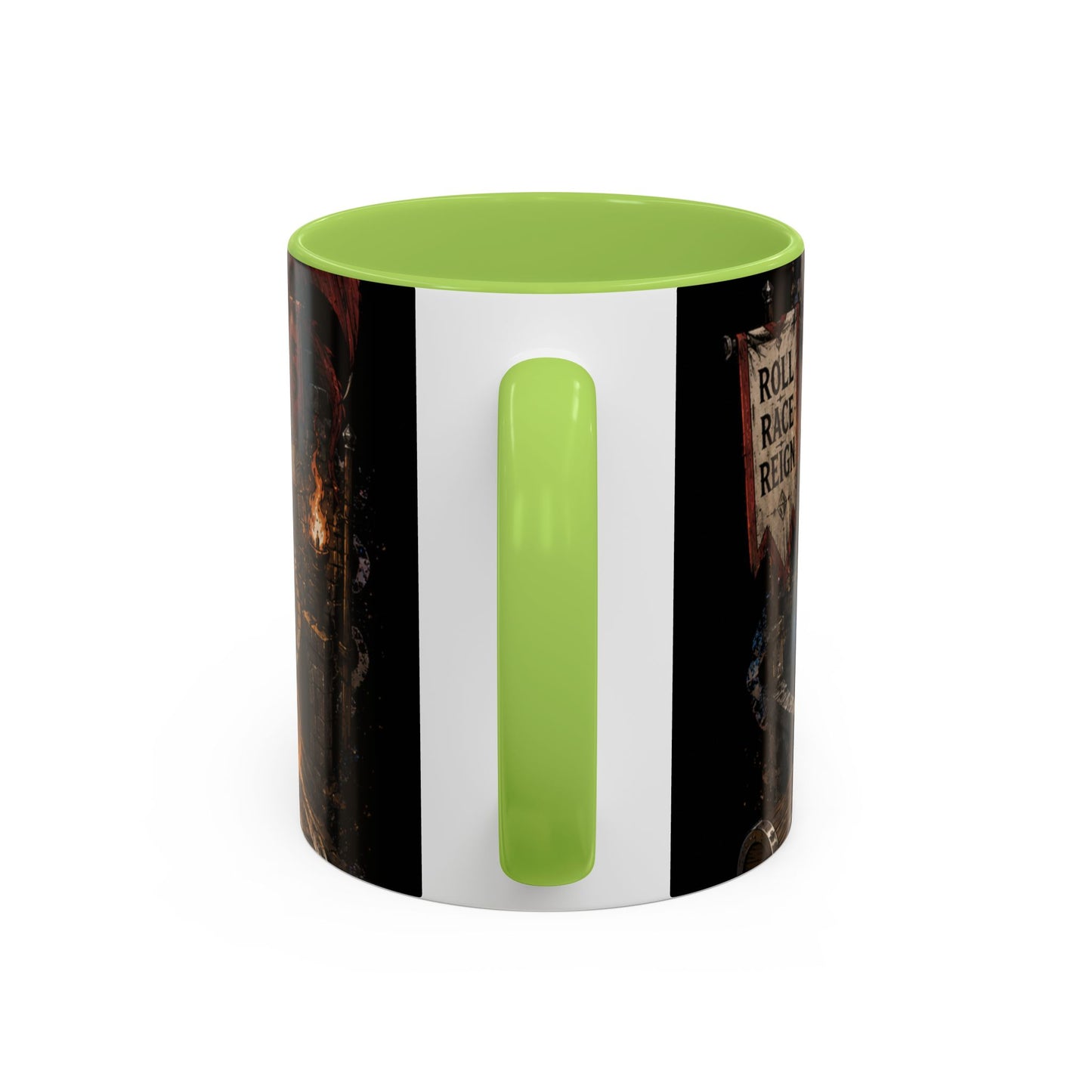 Marble Race Accent Coffee Mug — Vintage Board Game Racing Design (11/15oz)