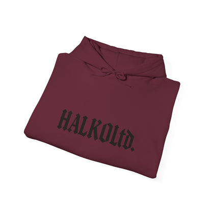 HalkoLtd. Logo Hoodie — Minimal Gothic Streetwear Pullover