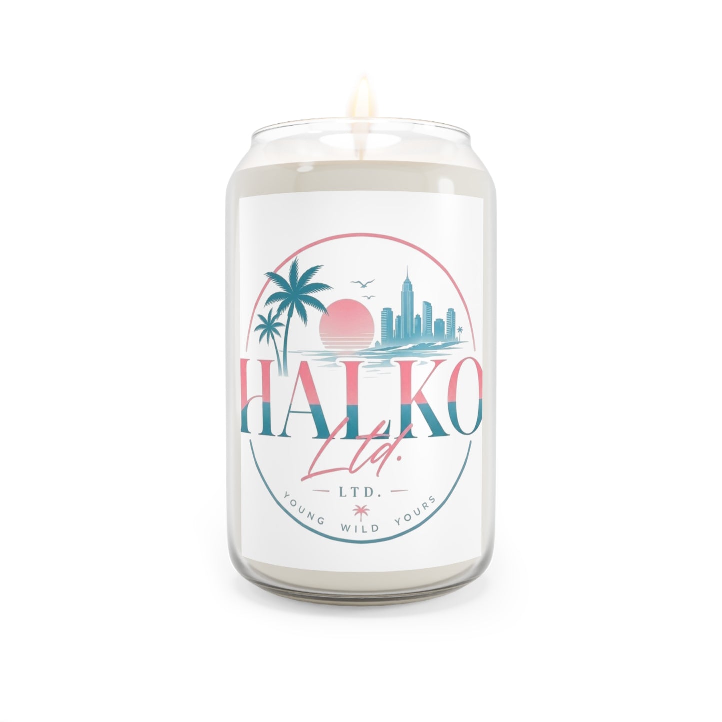 Tropical Soy Candle — HALKO Ltd. Scented 13.75oz (Beach Sunset Aromas)