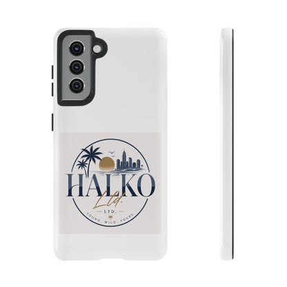 Halko Beach Skyline Phone Case — Sunset Palm Tropical Protective Cover