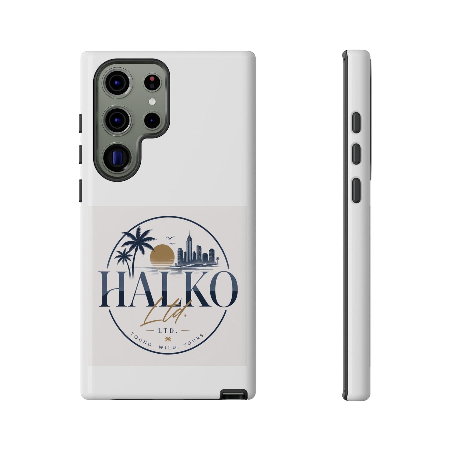 Halko Beach Skyline Phone Case — Sunset Palm Tropical Protective Cover