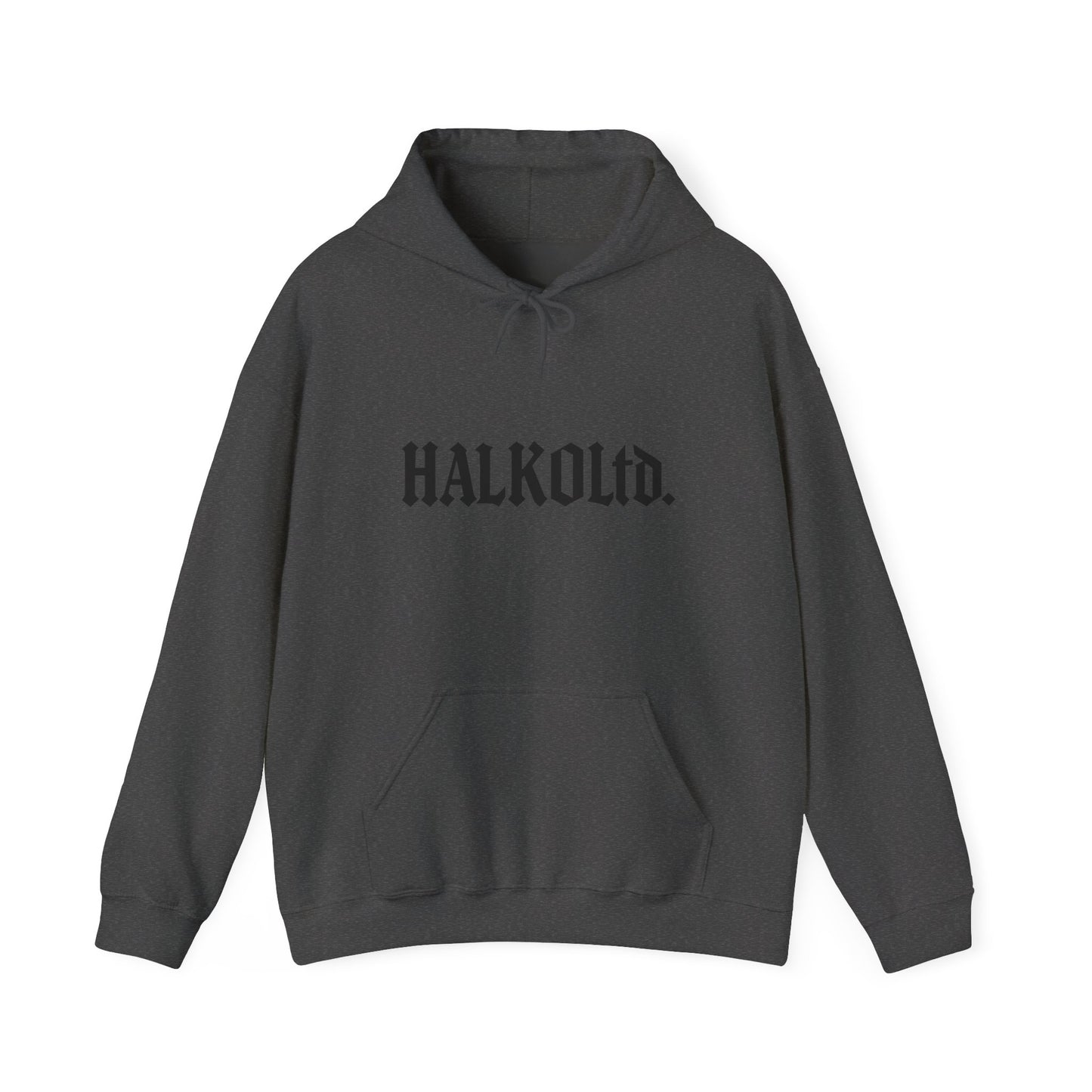 HalkoLtd. Logo Hoodie — Minimal Gothic Streetwear Pullover