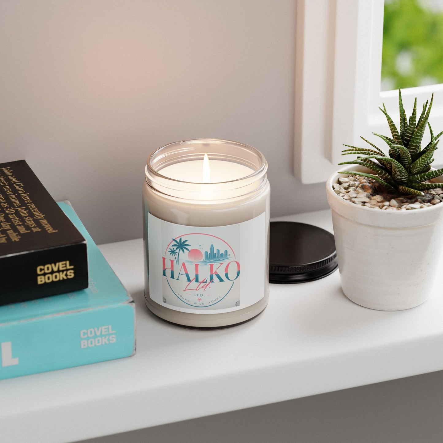 Haliko Life Scented Soy Candle — 9oz Tropical Sunset Aromatherapy Jar