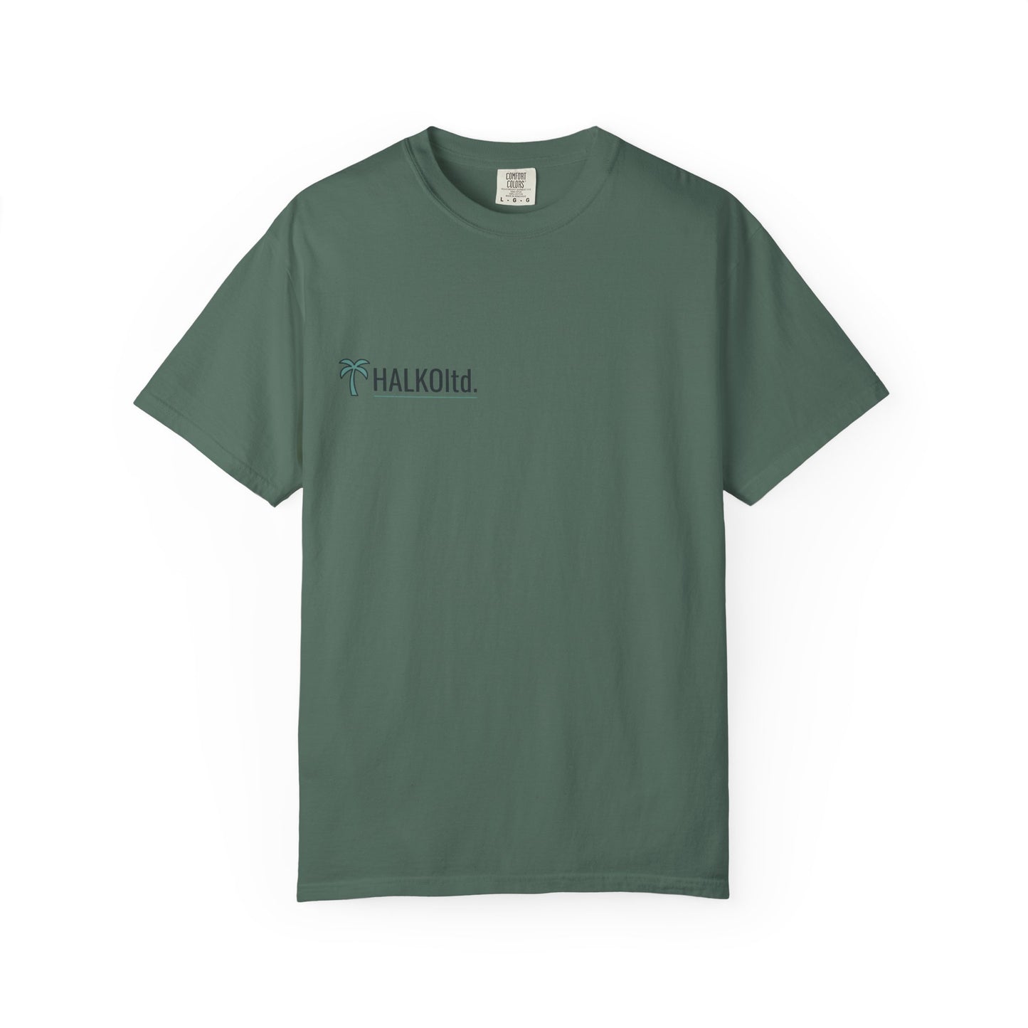 Halko Beach Logo T-Shirt — Sunset Palm Graphic Tee