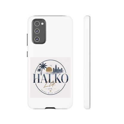 Halko Beach Skyline Phone Case — Sunset Palm Tropical Protective Cover