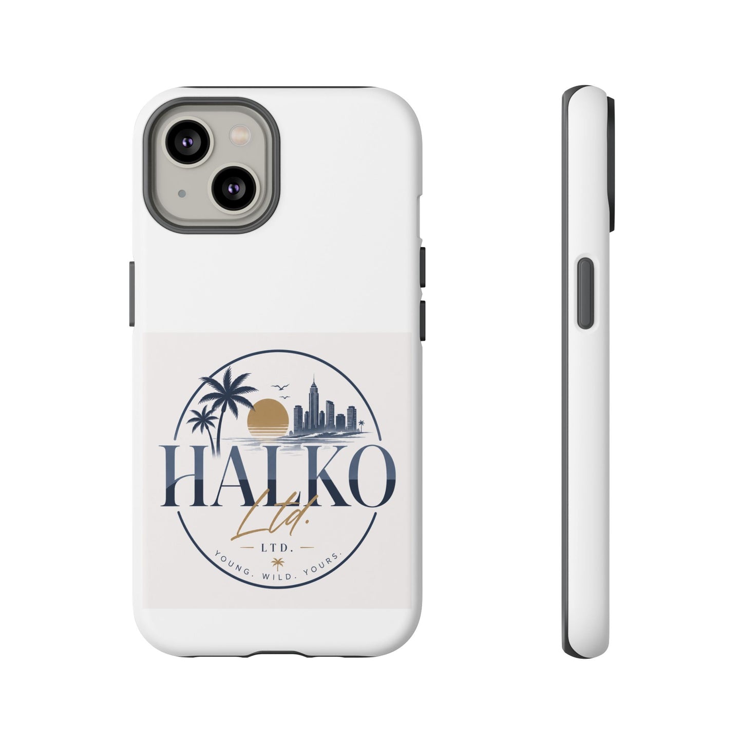 Halko Beach Skyline Phone Case — Sunset Palm Tropical Protective Cover